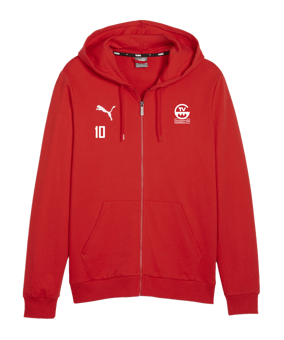 PUMA teamGOAL Casuals Kapuzenjacke Rot F01