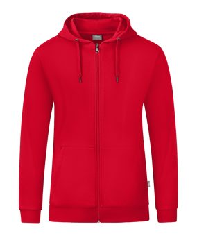 JAKO Organic Kapuzenjacke Rot F100