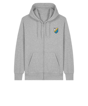 11tsmerch Merch Connector 2.0 Zip Sweatjacke Heather Grau | #justlogo4c