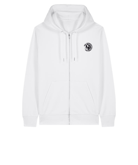 11tsmerch Merch Connector 2.0 Zip Sweatjacke Weiß | #justlogo1c