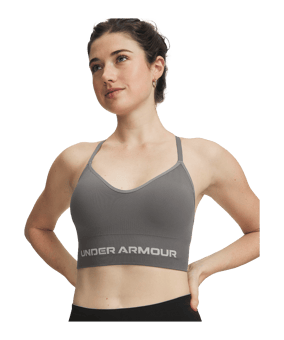 Under Armour Vanish Seamless Low Sport-BH Damen Grau F709