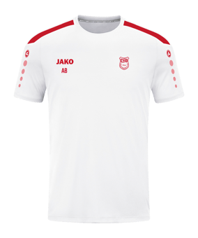 JAKO Power Trikot Kids Weiss Rot F004