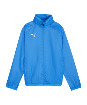 PUMA teamGOAL Allwetterjacke Kids Blau Weiss F02 - blau