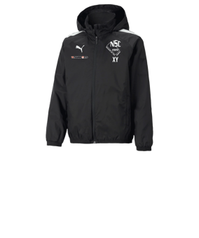 PUMA teamLIGA Allwetterjacke Kids Schwarz F03