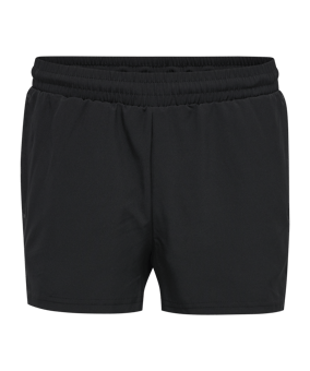 Hummel Move Grid Woven Short Damen Schwarz F2001 - schwarz