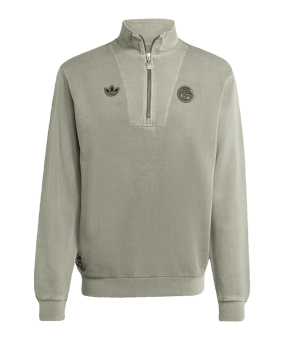 adidas FC Bayern München Icon Halfzip Jacke Grün - gruen