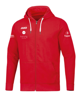 JAKO Base Kapuzenjacke Kids Rot F01