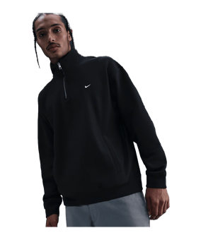 Nike Solo Swoosh Sweatshirt Schwarz F010 - schwarz