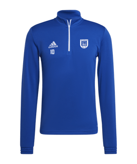 adidas Entrada 22 HalfZip Sweatshirt Blau Weiss