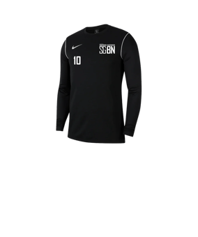 Nike Park 20 Sweatshirt Kids Schwarz Weiss F010
