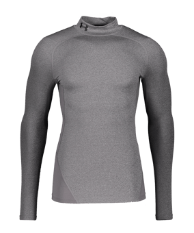 Under Armour Baselayer ColdGear Comp Mock T-Shirt Grau F020 - grau
