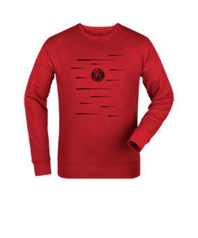Merch Roller Sweatshirt Red | #lines