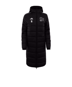 Veste longue de coach adidas Tiro 24 noir blanc 