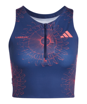 adidas Adizero Labrum Bralet Tanktop Dames Donkerblauw - rood