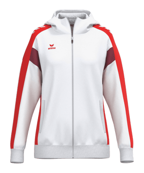 Erima Celebrate 125 Kapuzenjacke Damen Weiss - weiss