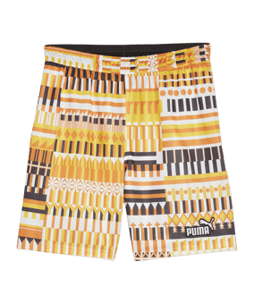PUMA FanwearCapsule Short Schwarz Orange F17 - schwarz
