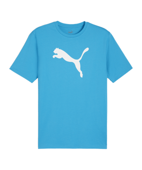 PUMA teamRISE Logo Trainingshirt Blau F02