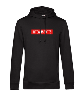 11teamsports Background Hoody Schwarz Weiss - schwarz