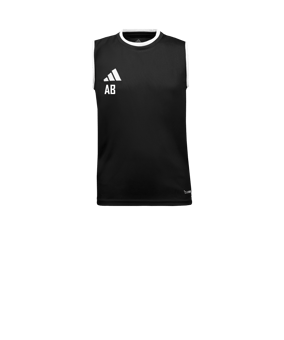 adidas Entrada 26 Sleeveless Trikot Kids Schwarz