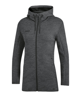 JAKO Premium Basic Kapuzenjacke Damen Grau F21