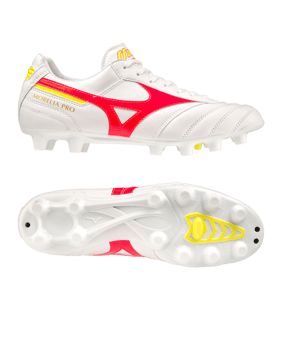 Mizuno Morelia II Pro FG Release Weiss Rot Gelb F6 - weiss