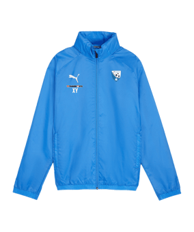 PUMA teamGOAL Allwetterjacke Kids Blau Weiss F02
