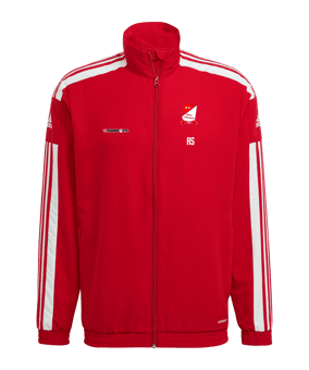 adidas Squadra 21 Präsentationsjacke Rot Weiss