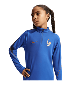 Nike FFF France Strike Drilltop Enfants Bleu C480 - bleu
