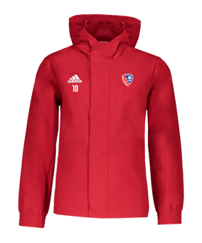 adidas Entrada 22 Allwetterjacke Kids Rot