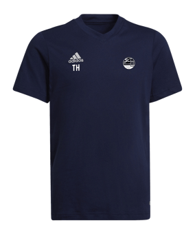 adidas Entrada 22 T-Shirt Kids Blau
