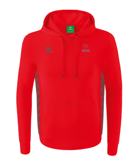 Erima Team Essential Hoody Rot Grau