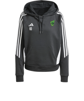 adidas Tiro 24 Hoody Damen Schwarz Weiss