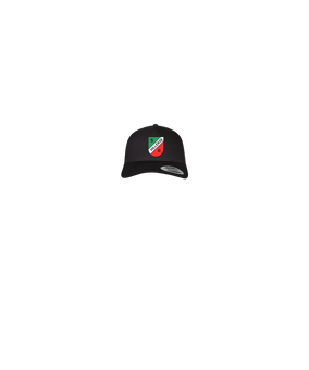 Merch 5 Panel Retro Trucker Cap Schwarz