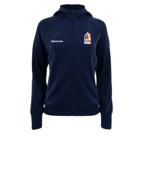 adidas Tiro 25 Travel Kapuzenjacke Damen Blau