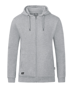 JAKO Organic Kapuzenjacke Grau F520