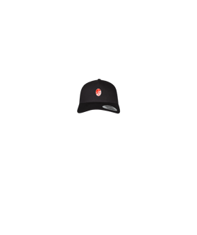 Merch 5 Panel Retro Trucker Cap Schwarz