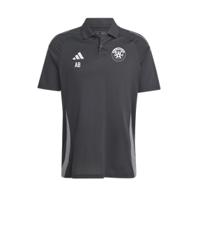 adidas Tiro 24 Comp Poloshirt Schwarz Grau