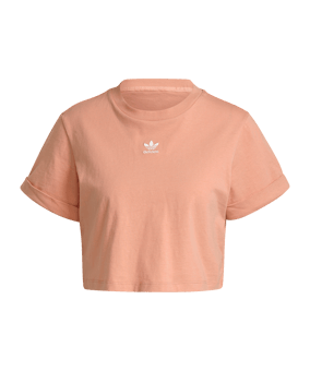 adidas Originals Essentials Cropped T-Shirt Damen Orange - orange