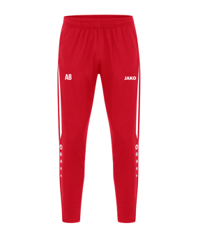 JAKO Power Polyesterhose Rot Weiss F105