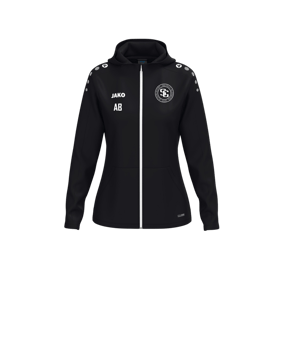 JAKO One Kapuzenjacke Damen Schwarz F800