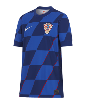 Nike Kroatien Trikot Away EM 2024 Kids Blau Weiss  F405 - blau