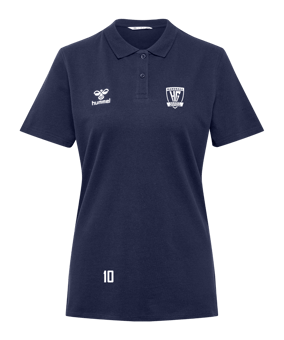 Hummel GO 2.0 Polo Damen Blau F7026