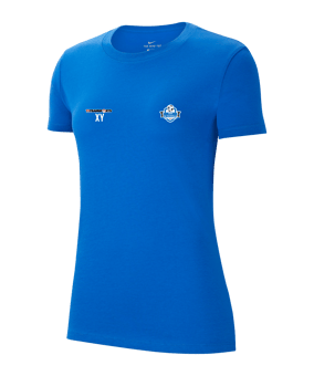 Nike Park 20 T-Shirt Damen Blau Weiss F463