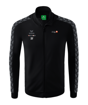Erima Essential Team Tracktop Jacke Schwarz Grau
