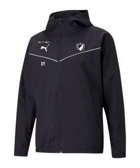 PUMA teamRISE Allwetterjacke Schwarz Weiss F03