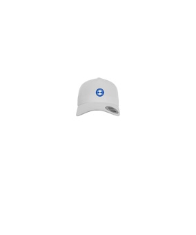 Merch 5 Panel Curved Snapback Cap Weiss | #logo4c