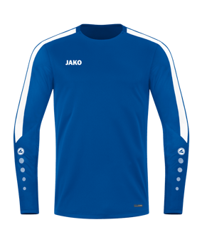 JAKO Power Sweatshirt Kids Blau Weiss F400 - blau