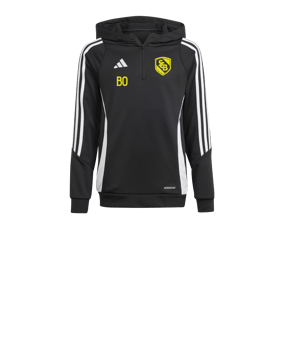 adidas Tiro 24 Hoody Kids Schwarz Weiss