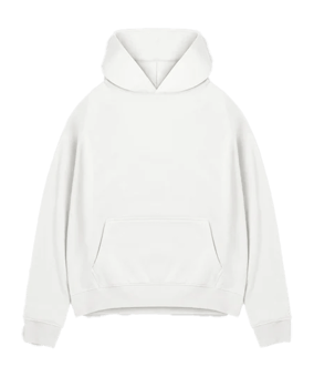 Burocs Basic Oversized Hoody Weiß - weiss