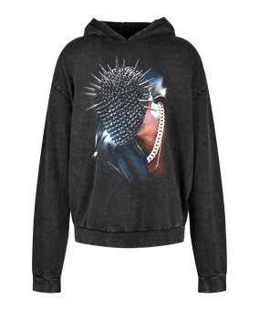 Mister Tee Thorned Mask Oversized Hoody Schwarz - schwarz